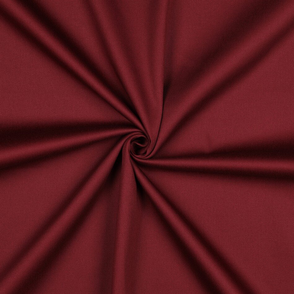 Baumwollsatin Stretch *Vera* - dunkelweinrot