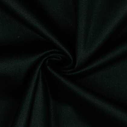 Baumwollpopeline *Vera* Uni - schwarz