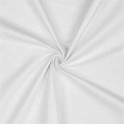 Baumwollpopeline *Vera* Uni - weiss