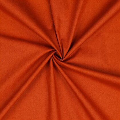 Baumwollpopeline *Vera* Uni - orange