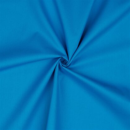 Baumwollpopeline *Vera* Uni - wasserblau