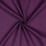 Baumwollpopeline *Vera* Uni - aubergine