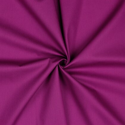 Baumwollpopeline *Vera* Uni - violett
