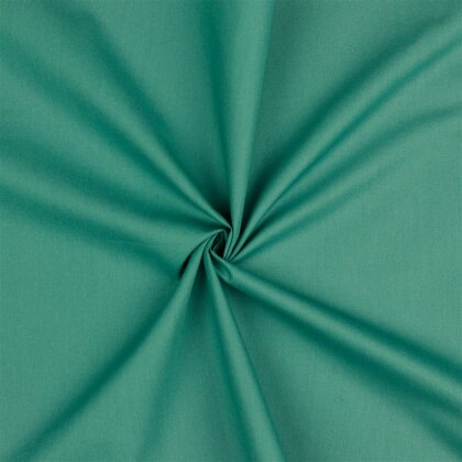 Baumwollpopeline *Vera* Uni - cyanblau