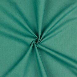Baumwollpopeline *Vera* Uni - cyanblau