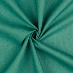 Baumwollpopeline *Vera* Uni - cyanblau