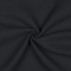 Waffelpiqué *Vera* 6mm- schwarz