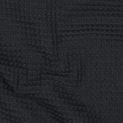 Waffelpiqué *Vera* 6mm- schwarz