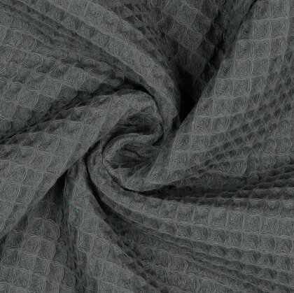 Waffelpiqué *Vera* 6mm- dunkelgrau