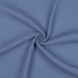Waffelpiqué *Vera* 6mm- helljeansblau