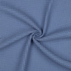 Waffelpiqué *Vera* 6mm- helljeansblau