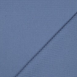 Waffelpiqué *Vera* 6mm- helljeansblau
