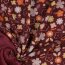 Alpenfleece Blumenregen - weinrot