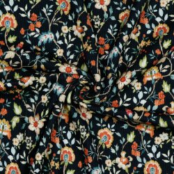 RippJersey Digital Blumen - dunkelblau