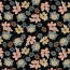 Viskose Jersey Blumen - schwarz