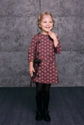 Cordstoff vorgewaschen Blumen - perlrosa