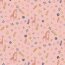 Baumwollpopeline Organic Giraffe mit Blumen - quarzrosa