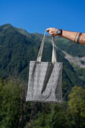 Canvas Briefmarken - braun