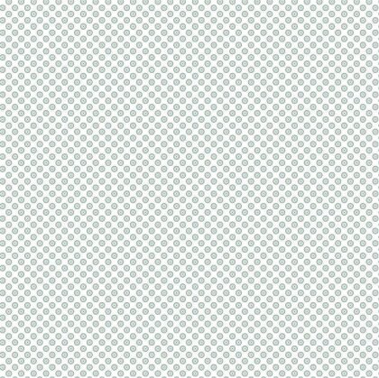 Baumwollpopeline mini Kreise - weiss/nilblau
