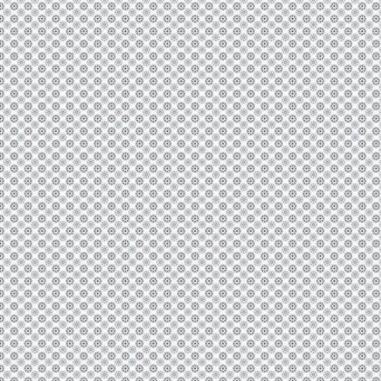 Baumwollpopeline miniBlüten - weiss/dunkelblau