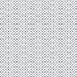 Baumwollpopeline miniBlüten - weiss/dunkelblau