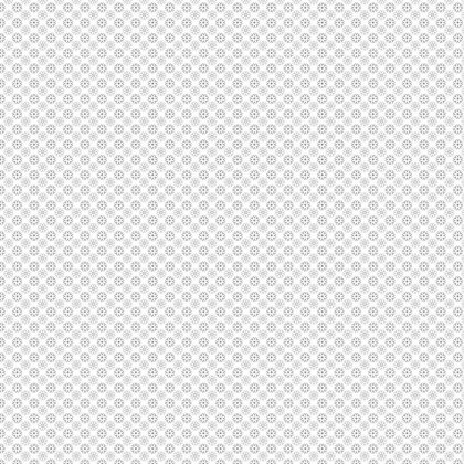 Baumwollpopeline mini Blüten - weiss/grau