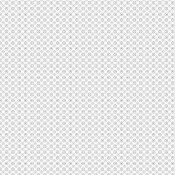 Baumwollpopeline mini Blüten - weiss/grau