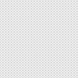 Baumwollpopeline mini Blüten - weiss/grau