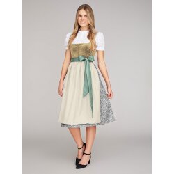 Baumwollpopeline mini Blüten - weiss/grau