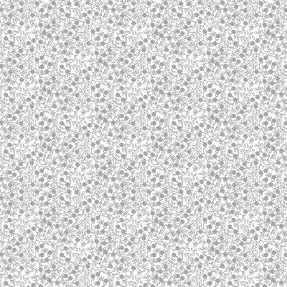 Baumwollpopeline Blütenmeer - weiss/grau