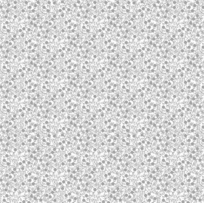 Baumwollpopeline Blütenmeer - weiss/grau