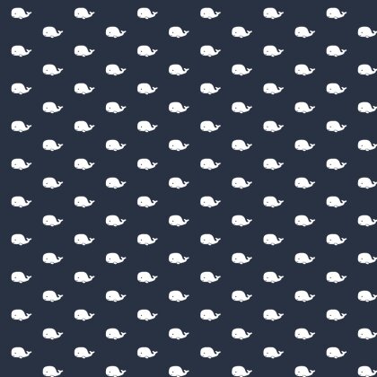 Baumwollpopeline Maritim - dunkelblau