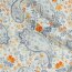 Musselin Digital Paisley - weiss/schattenblau