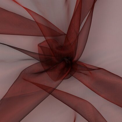 ORGANZA - dunkelweinrot