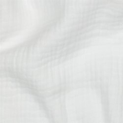 Dreilagiger Baumwoll Musselin Bio~Organic - altweiss