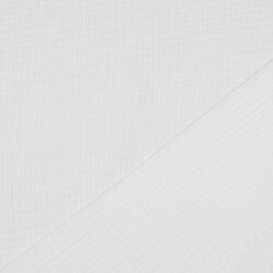 Dreilagiger Baumwoll Musselin Bio~Organic - altweiss