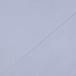 Dreilagiger Baumwoll Musselin Bio~Organic - hellblau