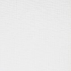 Dreilagiger Baumwoll Musselin Bio~Organic - weiß