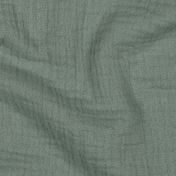 Dreilagiger Baumwoll Musselin Bio~Organic - altgrün