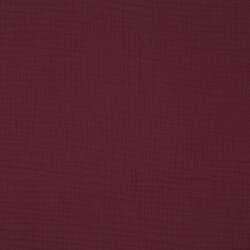 Dreilagiger Baumwoll Musselin Bio~Organic - aubergine