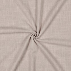 Baumwollstoff Slub vorgewaschen - hellbeige