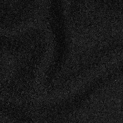 Bouclé Mantelstoff Uni *Vera* - schwarz