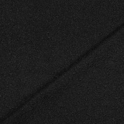 Bouclé Mantelstoff Uni *Vera* - schwarz