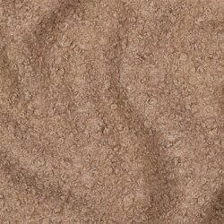 Bouclé Mantelstoff Uni *Vera* - taupe