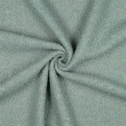 Bouclé Mantelstoff Uni *Vera* - mint