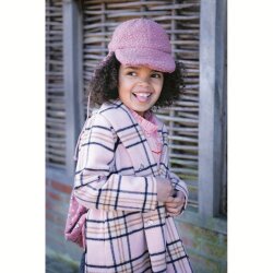 Bouclé Mantelstoff Uni *Vera* - mauve