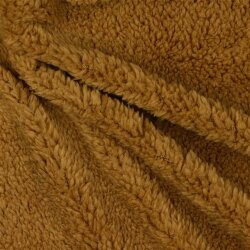 Kunstfell Kuschelteddystoff - kamel