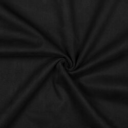 Wildlederimitat Stretch Uni - schwarz