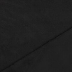 Wildlederimitat Stretch Uni - schwarz