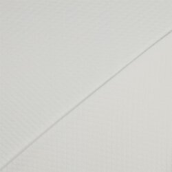 Steppstoff Jersey kleine Rauten - creme